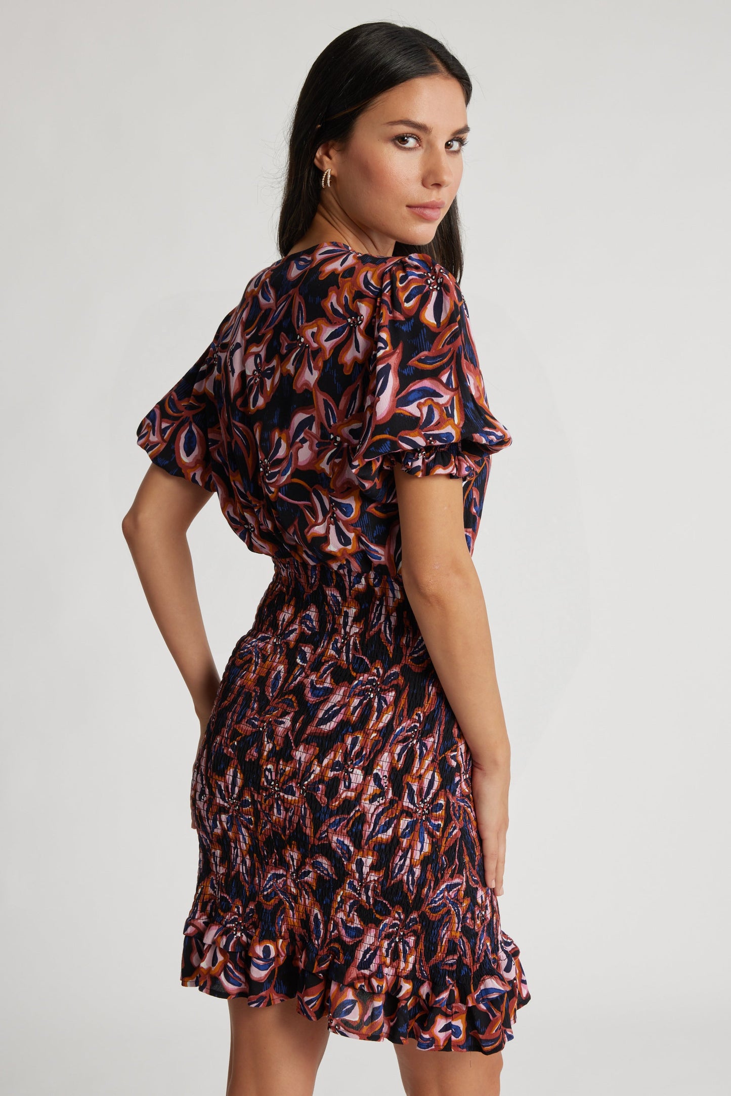 Lillian Shirred Dress