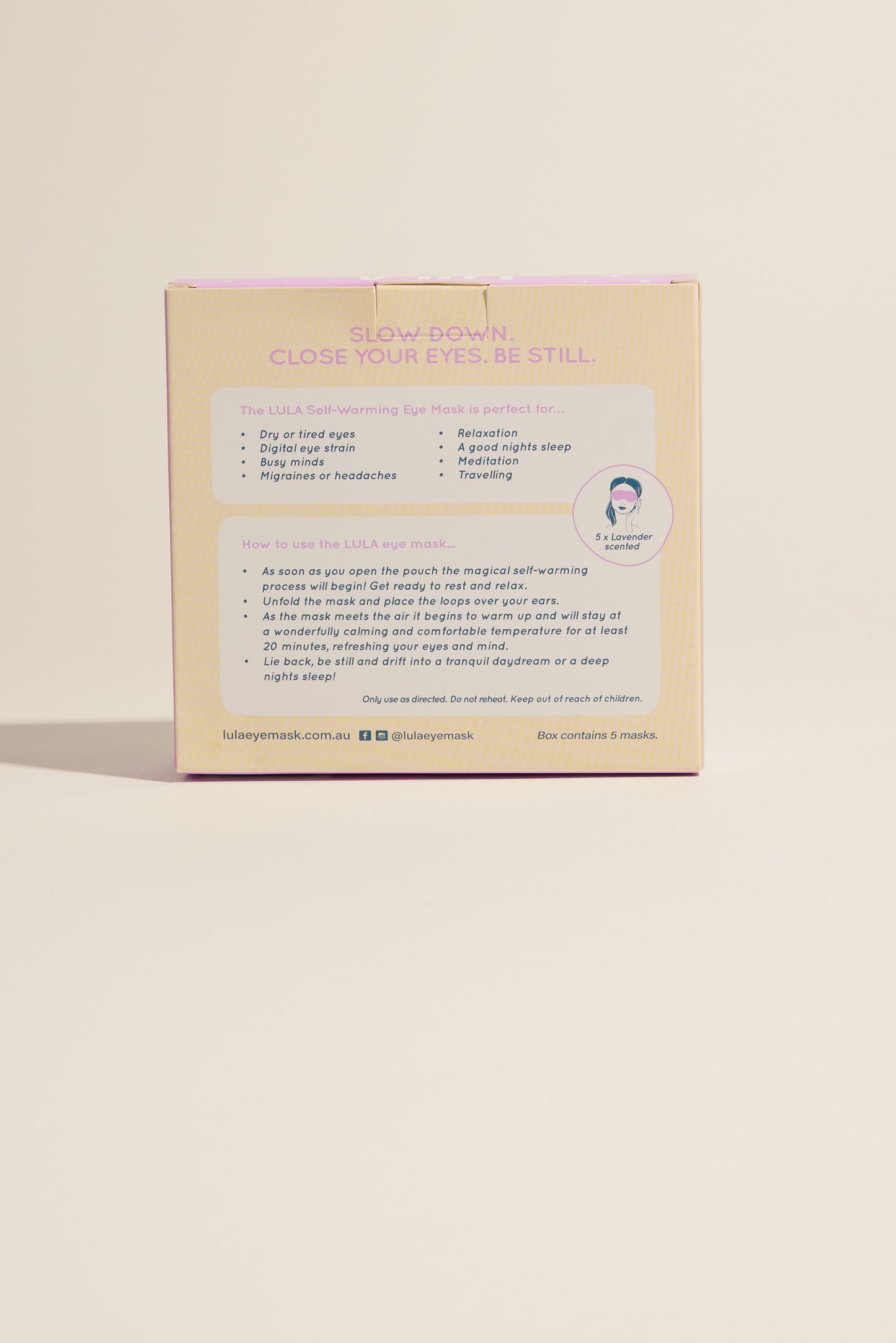 Lula Self Warming Eye Mask