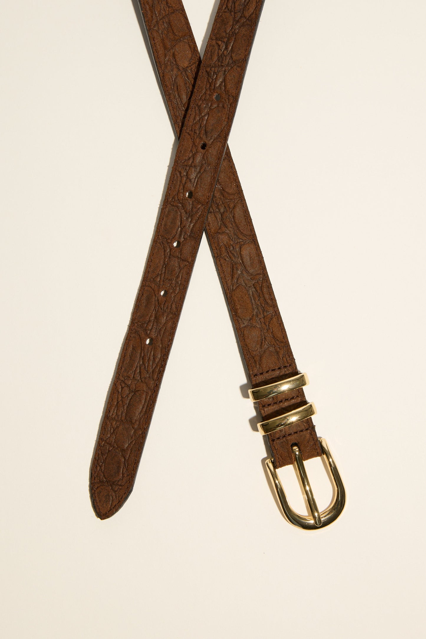 Lola Slim Croc Belt