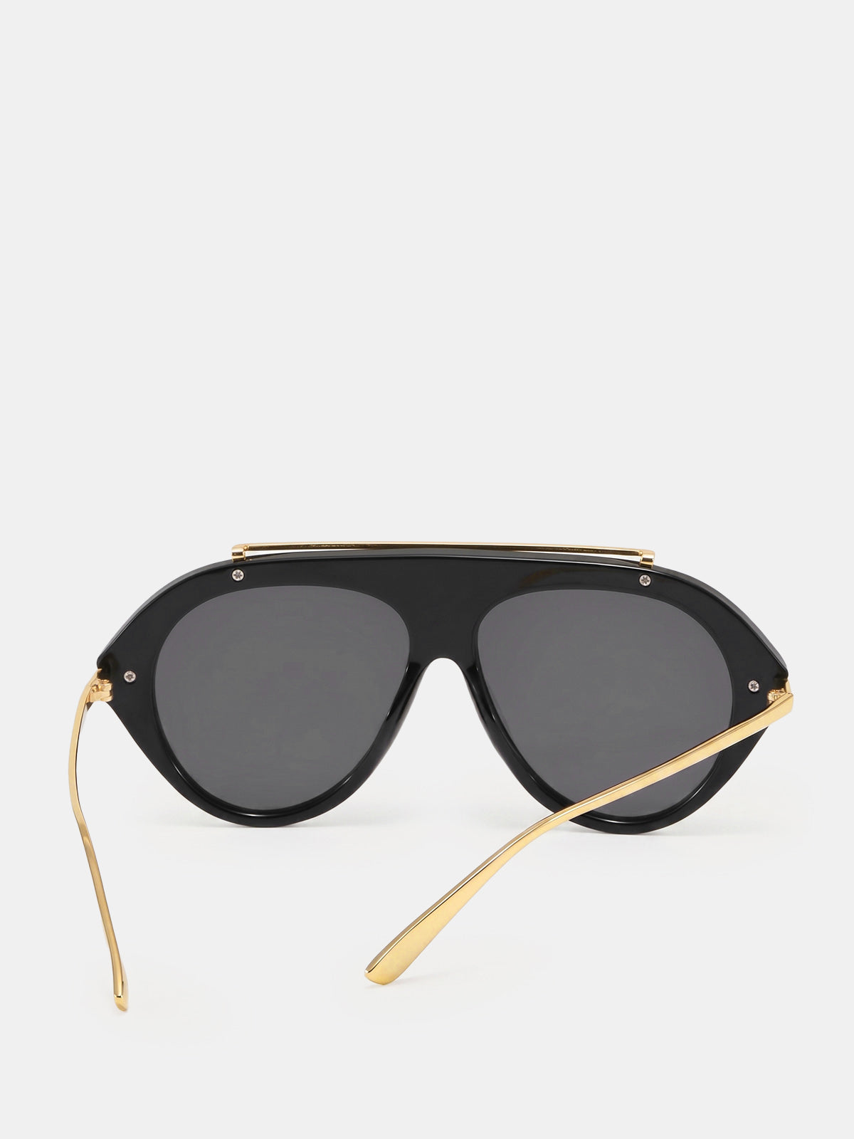 Oversized Aviator Metal Sunglasses