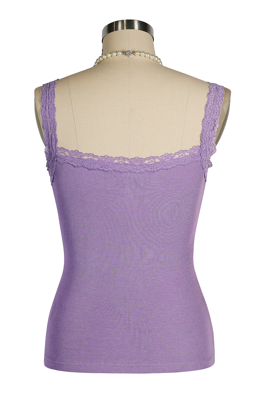 D'Amour Button Up Follies Singlet (Purple)