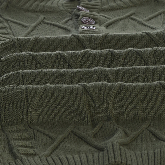 Men's Button Down Collar Pullover