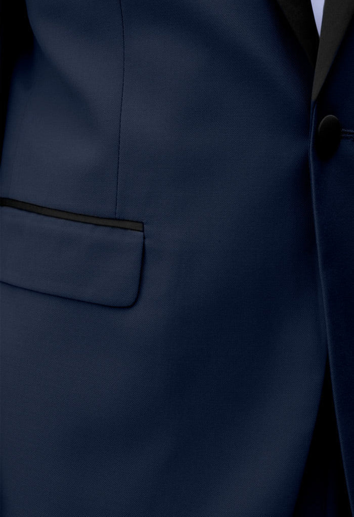 Men's Navy Shawl Lapel Suit Slim Fit (2 PCS)