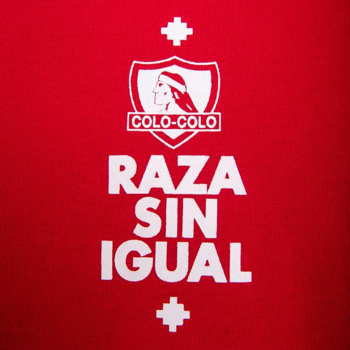 Polera Colo Colo Urbano "Raza Sin Igual" Roja