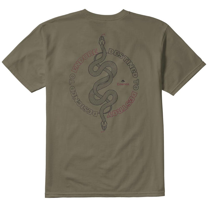 Polera Endure Destroy Tee Military