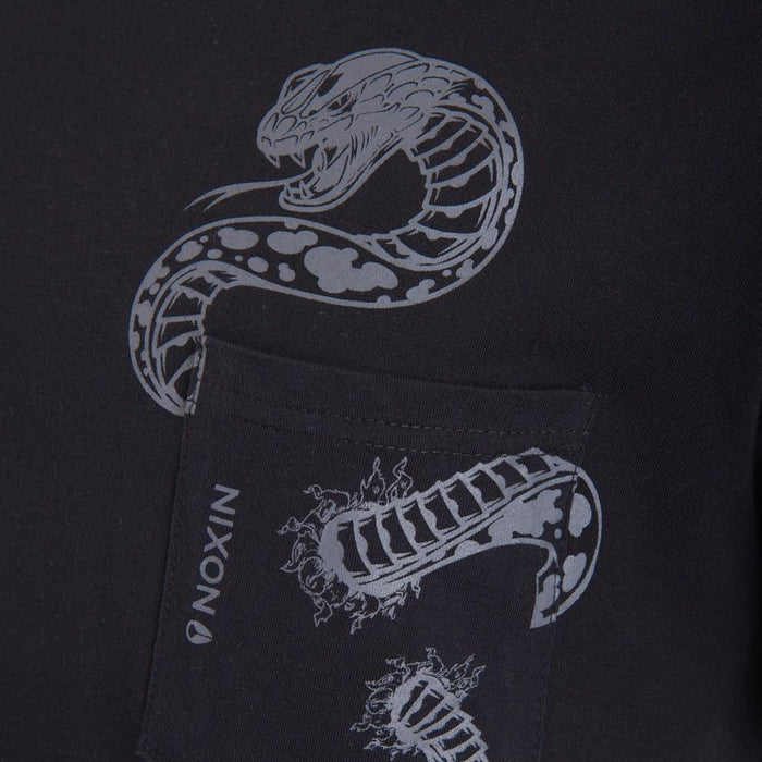 Polera Men Snake Pocket Black