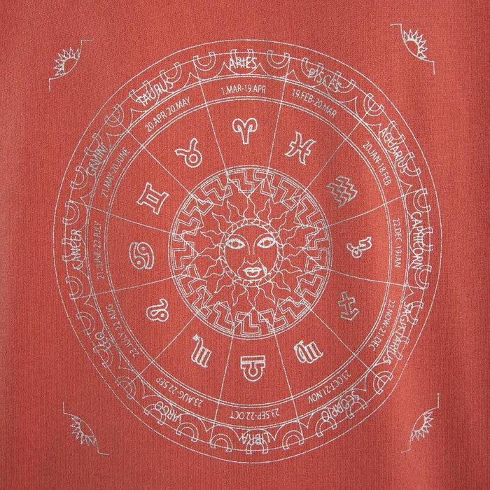 Poleron Kids Full Zipp Zodiac Red