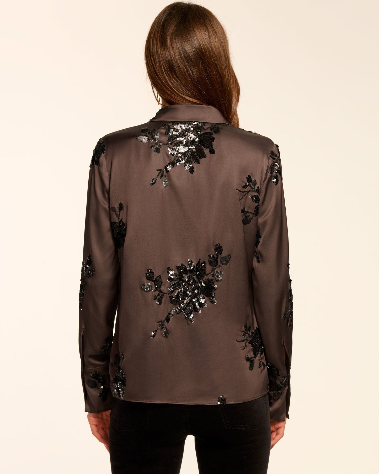 Sara Button Down Embellished Shirt