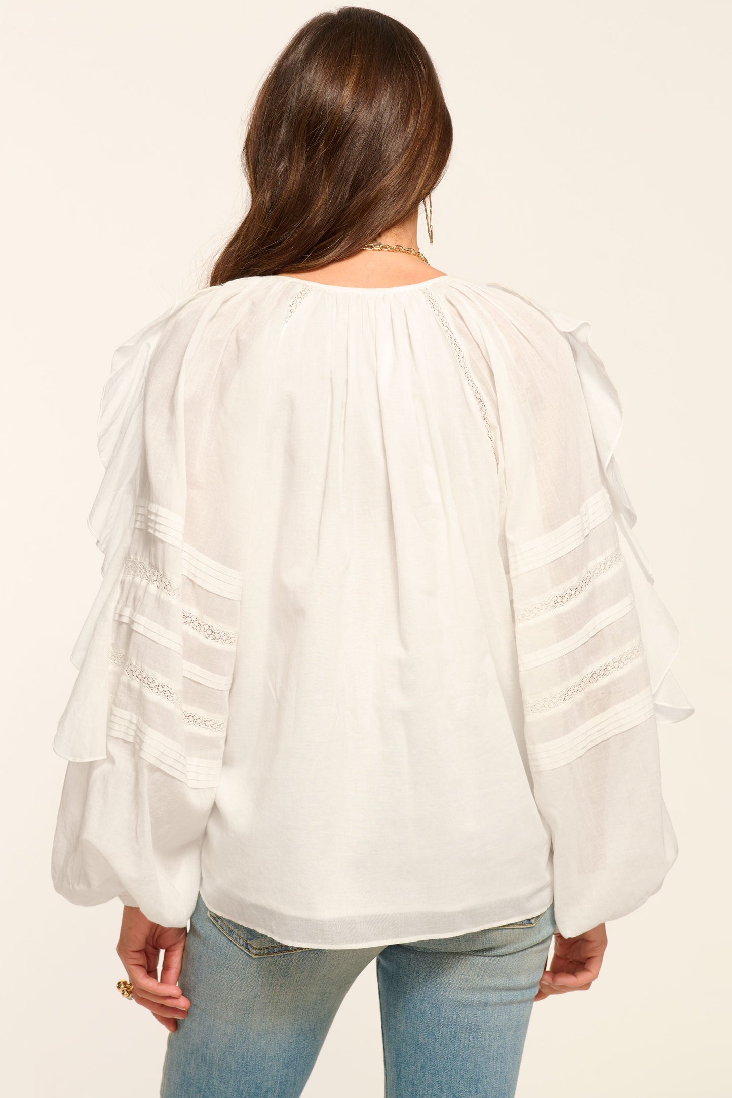 Tamara Cotton Voile Long Sleeve Blouse