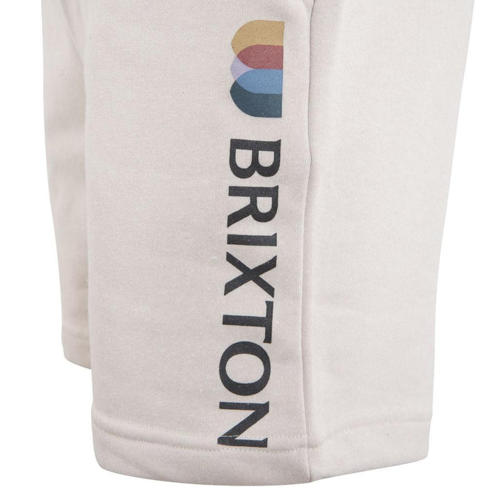 Short Men Beige Logo Print