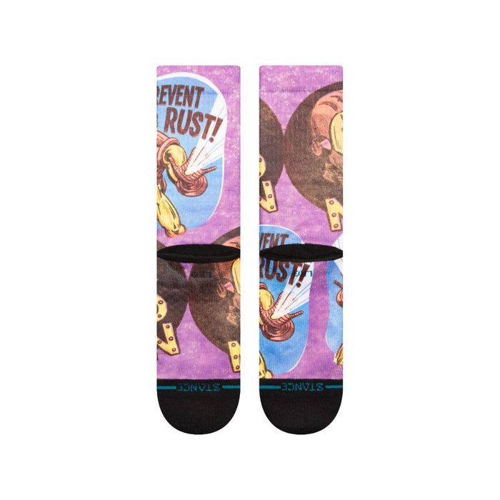 Stance Sock Men Iron Man Prevent Rust Purple