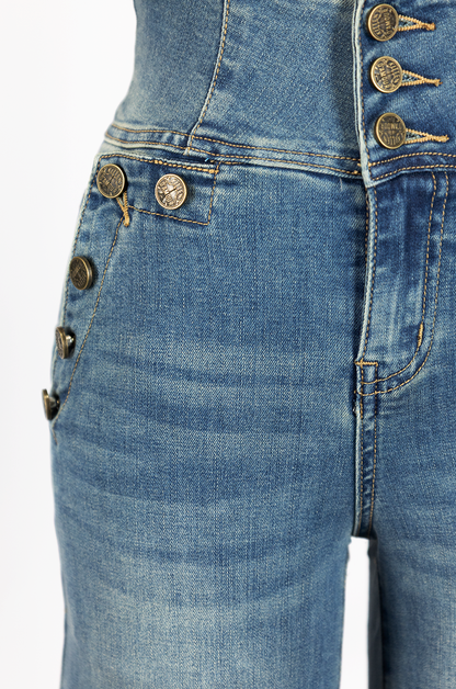 Brooklyn Wide Leg Jean (Light Denim)