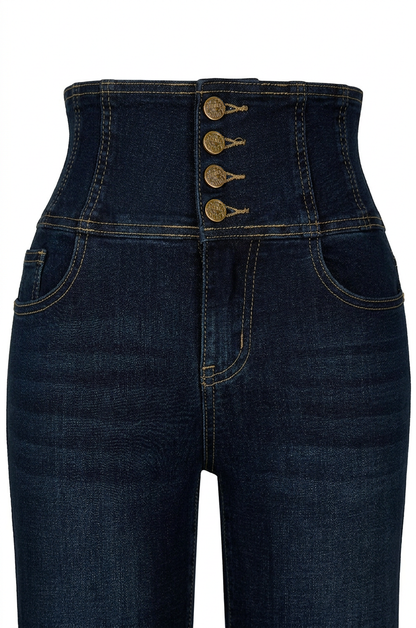 Vegas Wide Leg Denim Jean (Dark Denim)