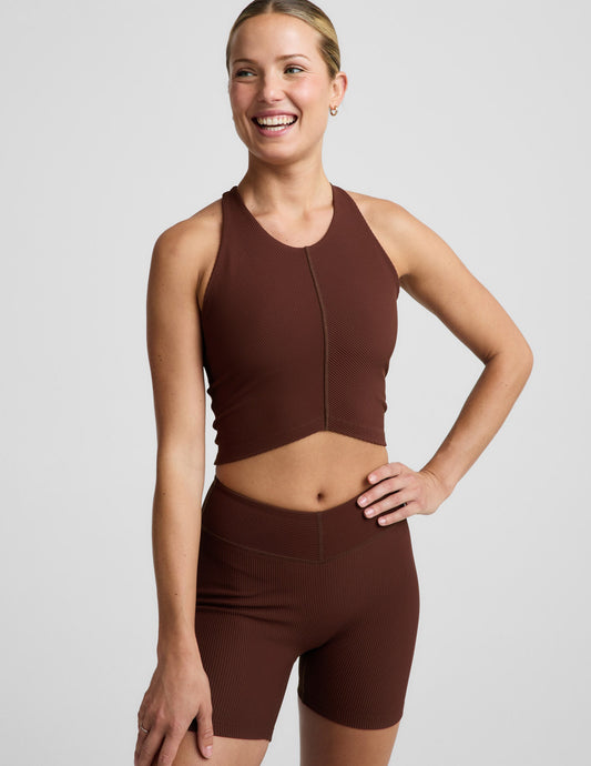 Impulse Ribbed High Neck Tank