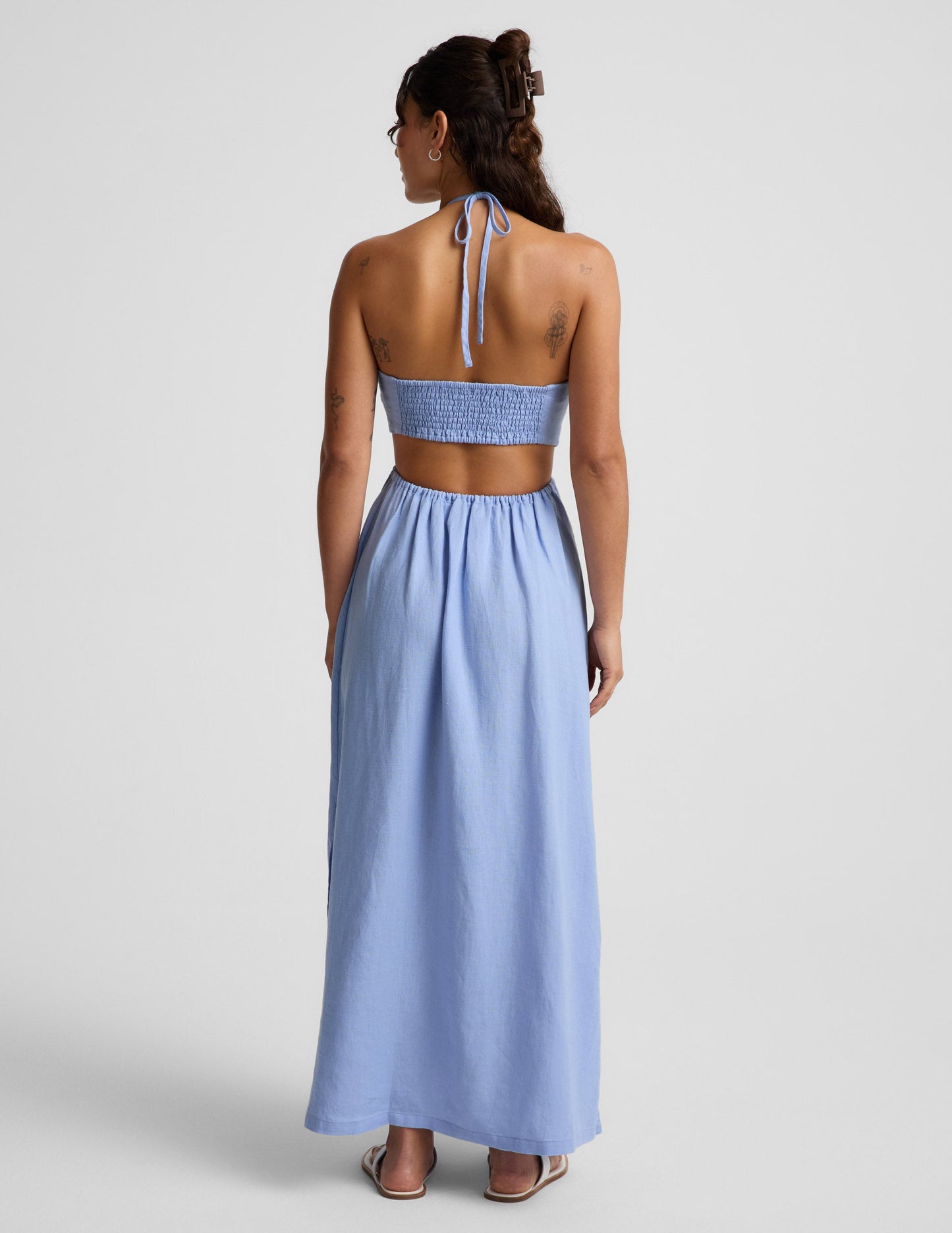 SoftWash Linen Halter Dress