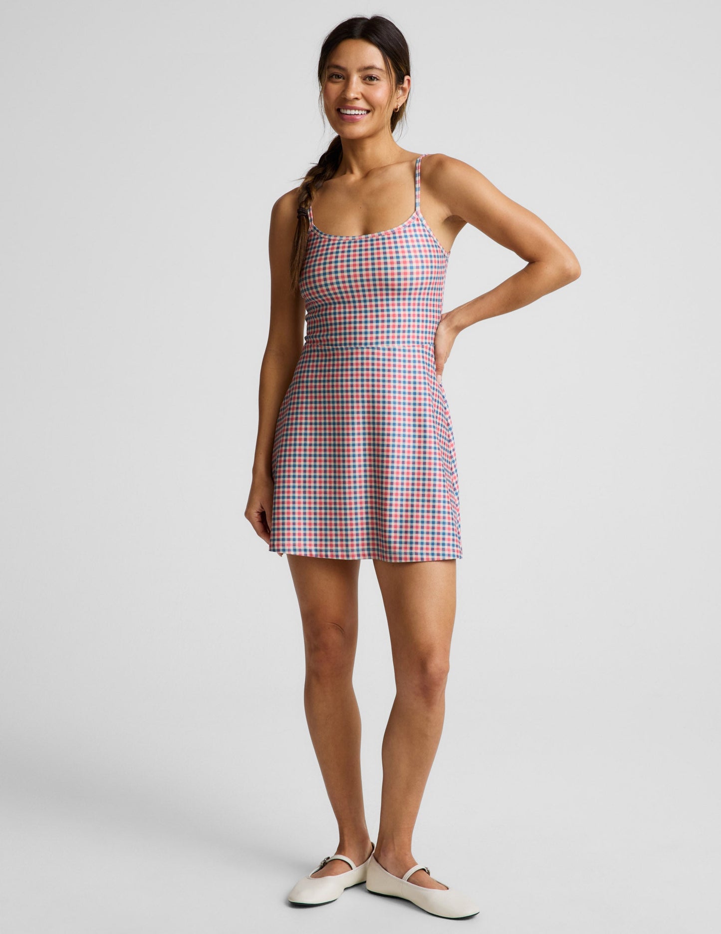 Sunwashed Gingham Midweight Spacedye™ Forever Dress