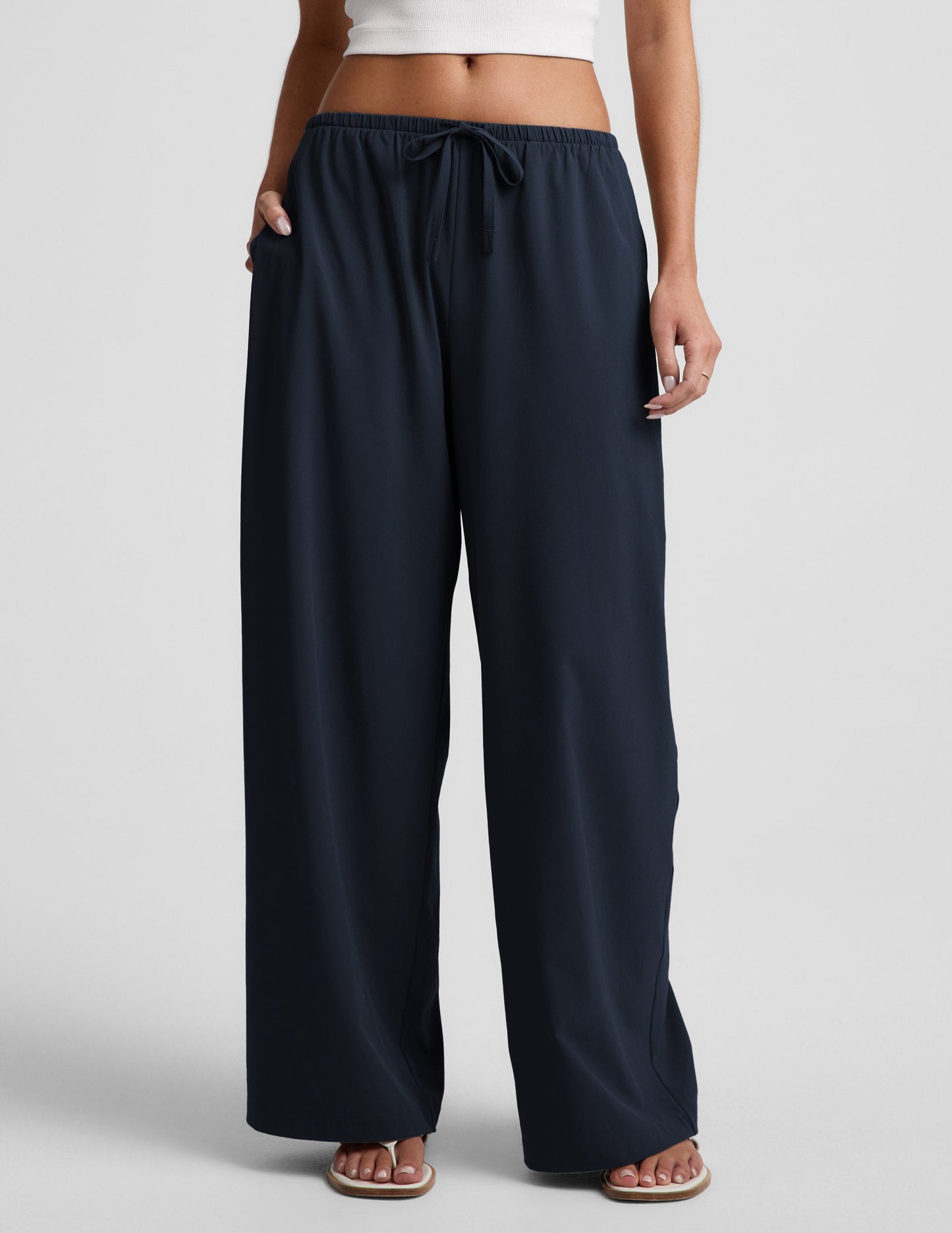 Solstice Drawstring Wide Leg Pant 31"