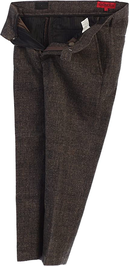 2 Piece Tweed Plaid Vest and Pants Set