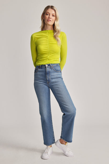 Emma Ruched Long Sleeve Tee