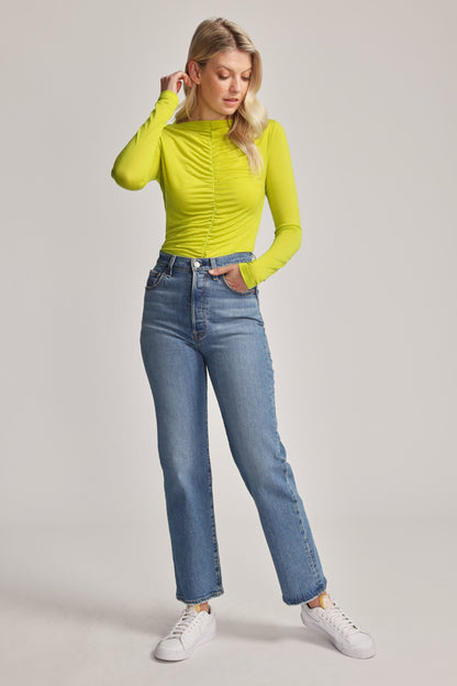Emma Ruched Long Sleeve Tee