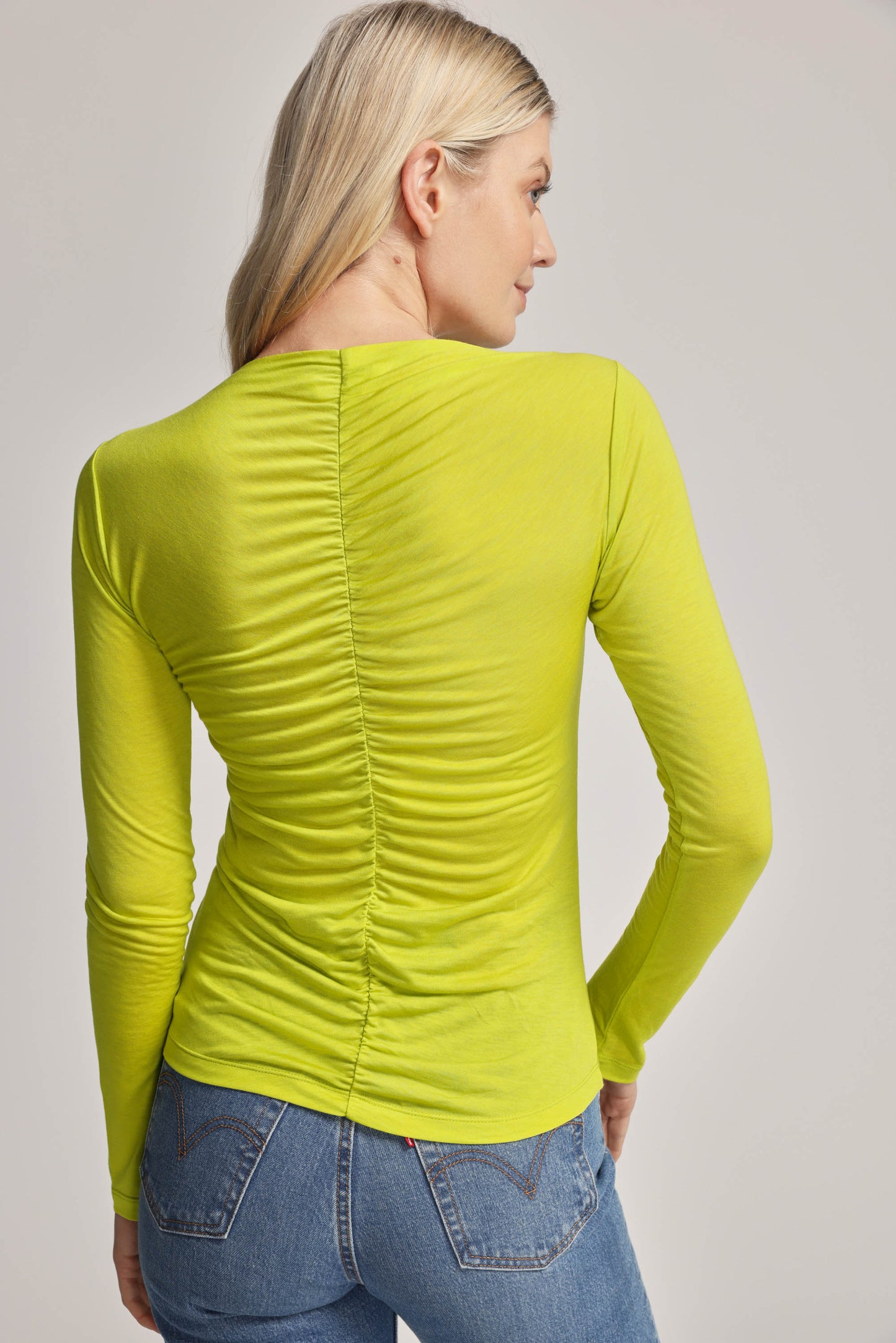 Emma Ruched Long Sleeve Tee