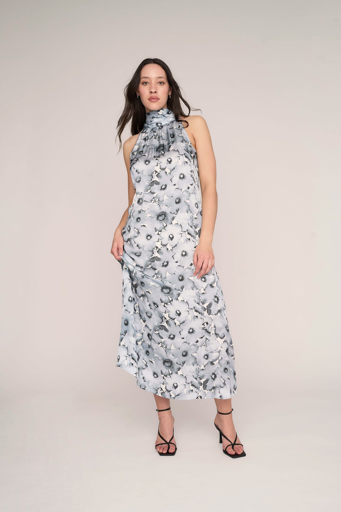 Elizabeth Halter Neck Maxi Dress