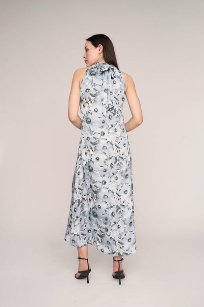 Elizabeth Halter Neck Maxi Dress