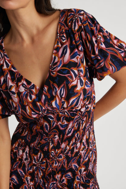 Lillian Shirred Dress