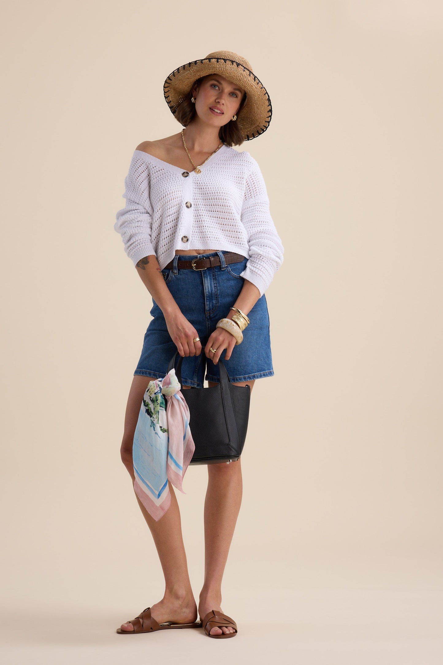 Elementary Pointelle Cardigan