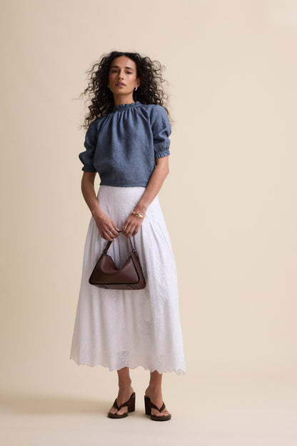 The Frill Detail Short Sleeve Blouse