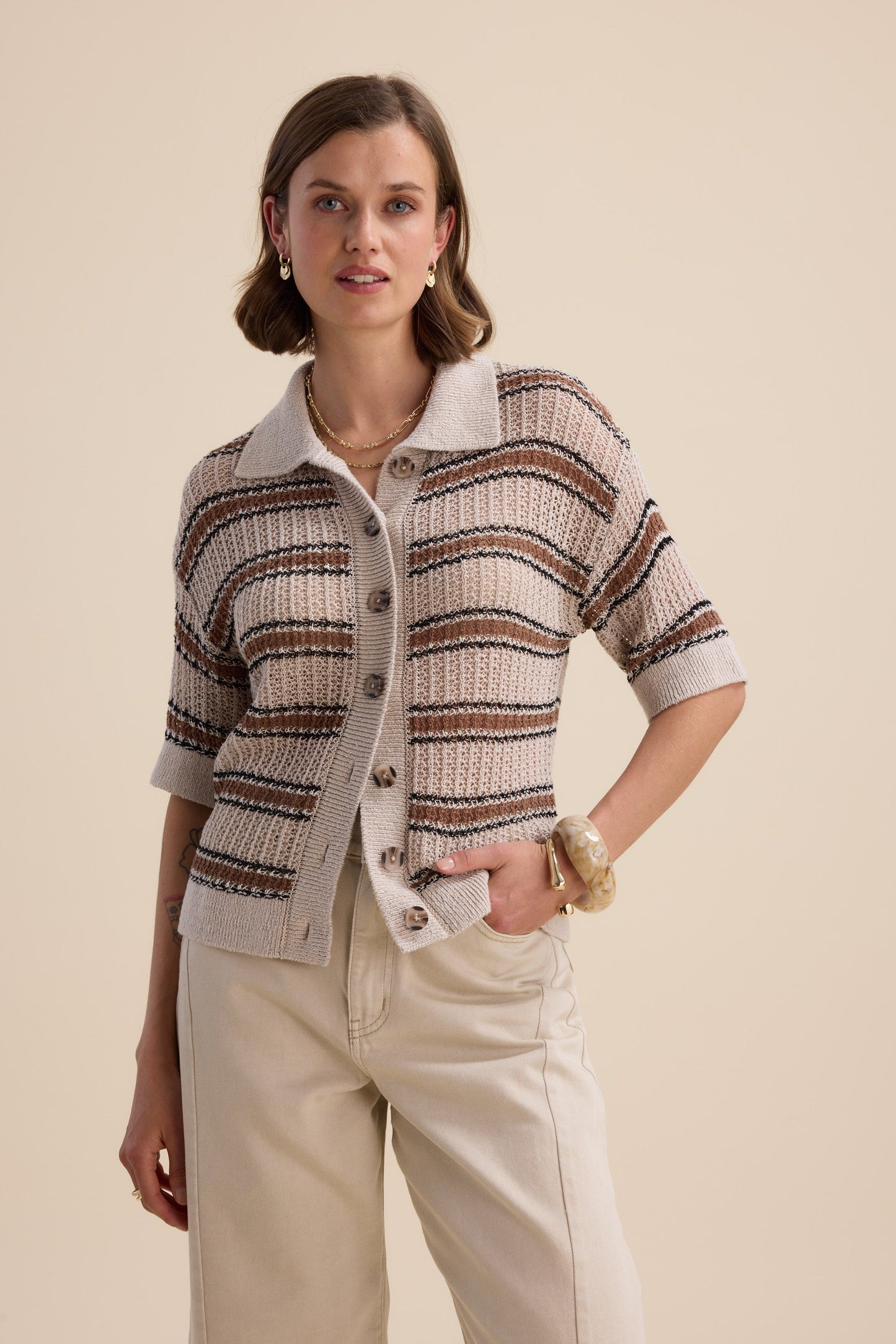 Elementary Collared Cardigan
