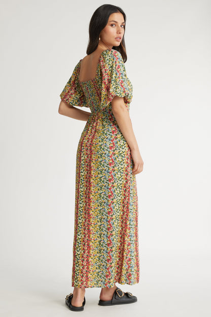 Elsie Puff Sleeve Midi Dress