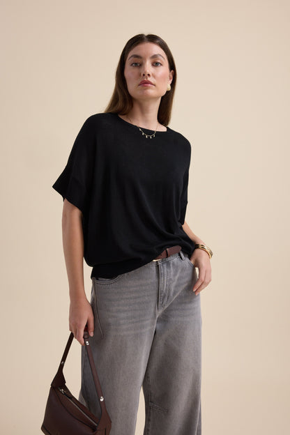 The Merino Silk Knit Tee