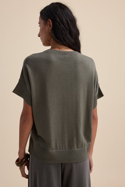 The Merino Silk Knit Tee