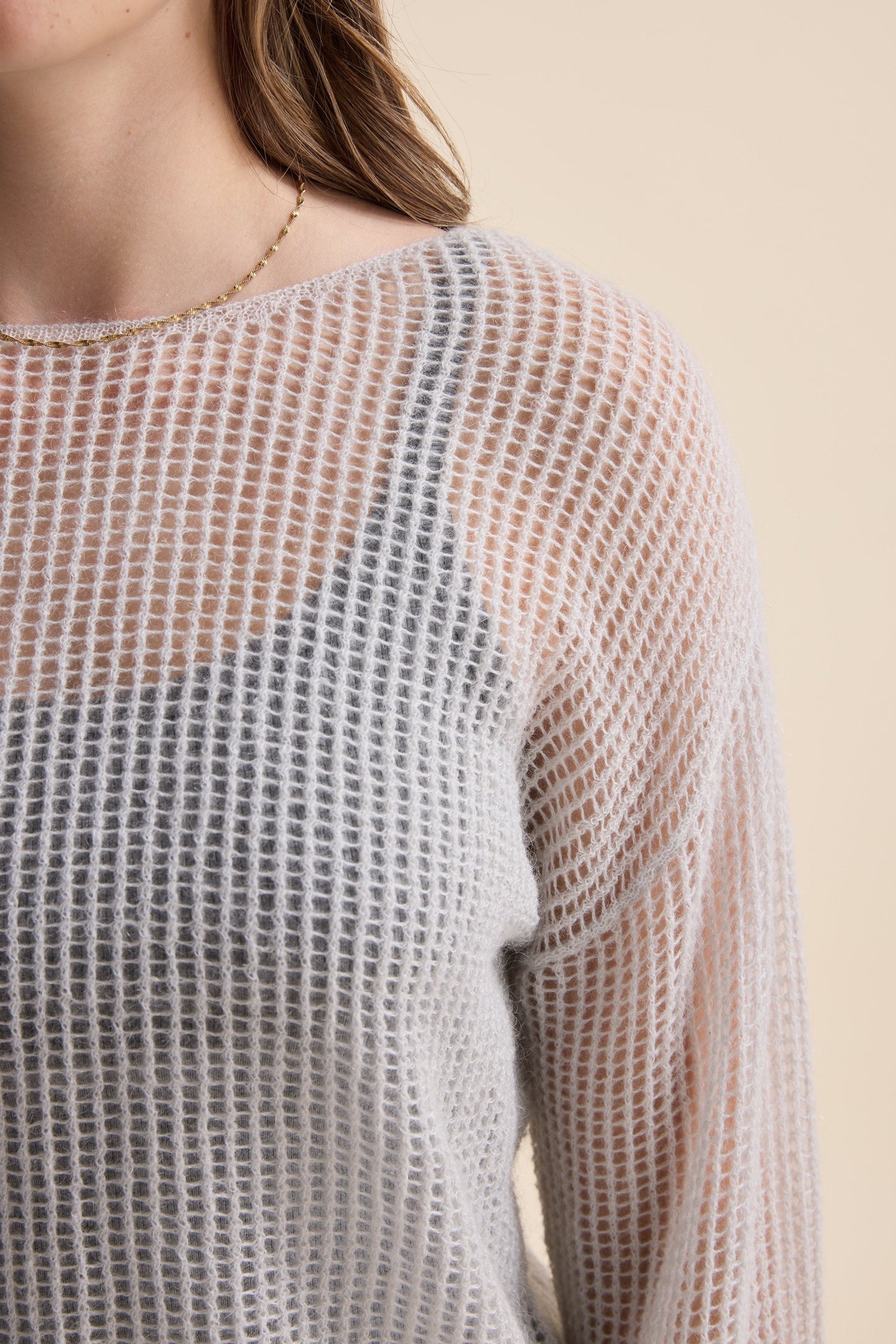 Aubrie Knit Detail Sweater