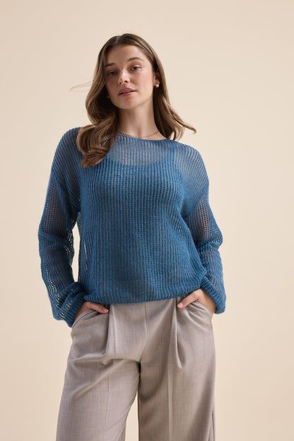 Aubrie Knit Detail Sweater