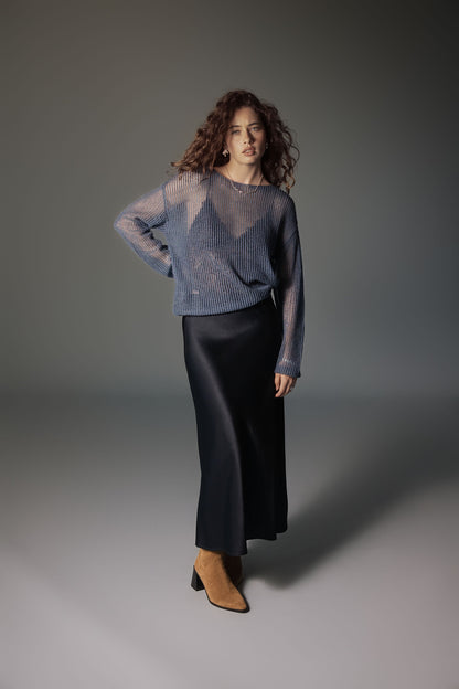 Aubrie Knit Detail Sweater