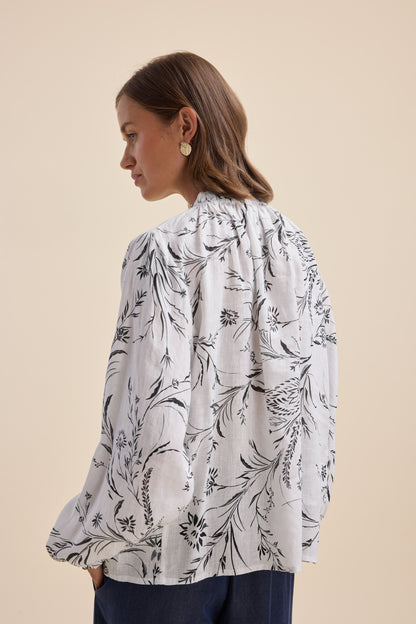 The Frill Detail Long Sleeve Blouse
