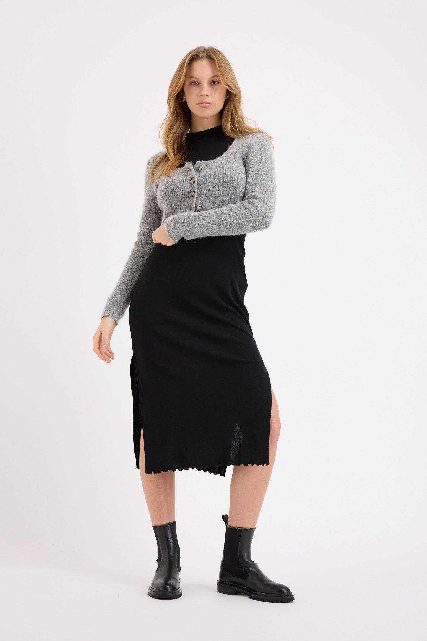 Nichole High Neck Layering Dress