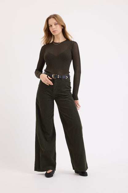 Lola Ladder Knit Layering Top