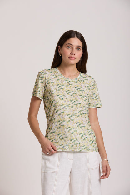 Kelly Tie Dye Detail Tee