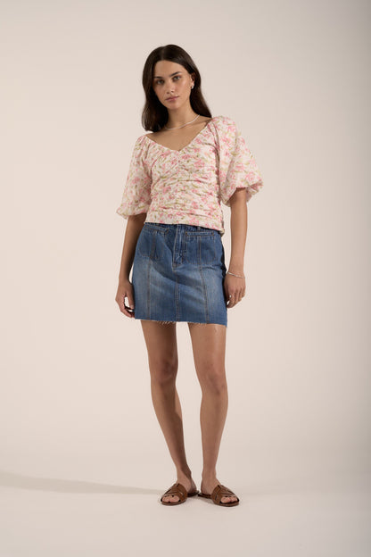 Killarney Denim Mini Skirt