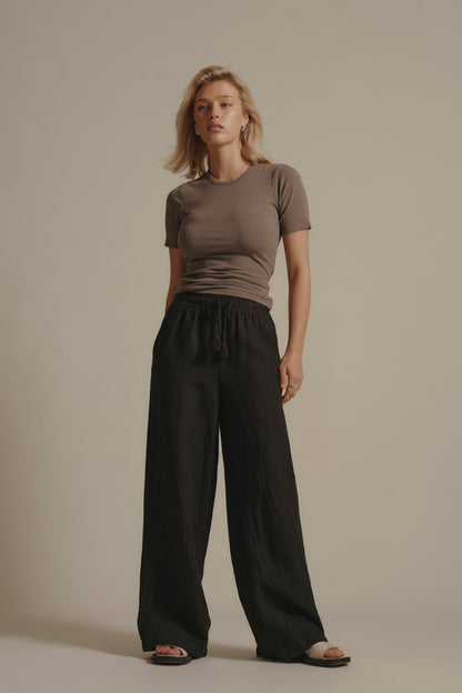 Seacomber Wide Leg Linen Pant