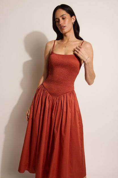 Isabel Shirred Detail Dress