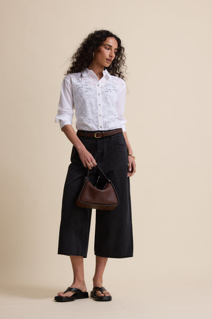 Derby Wide Leg Cropped Jeans