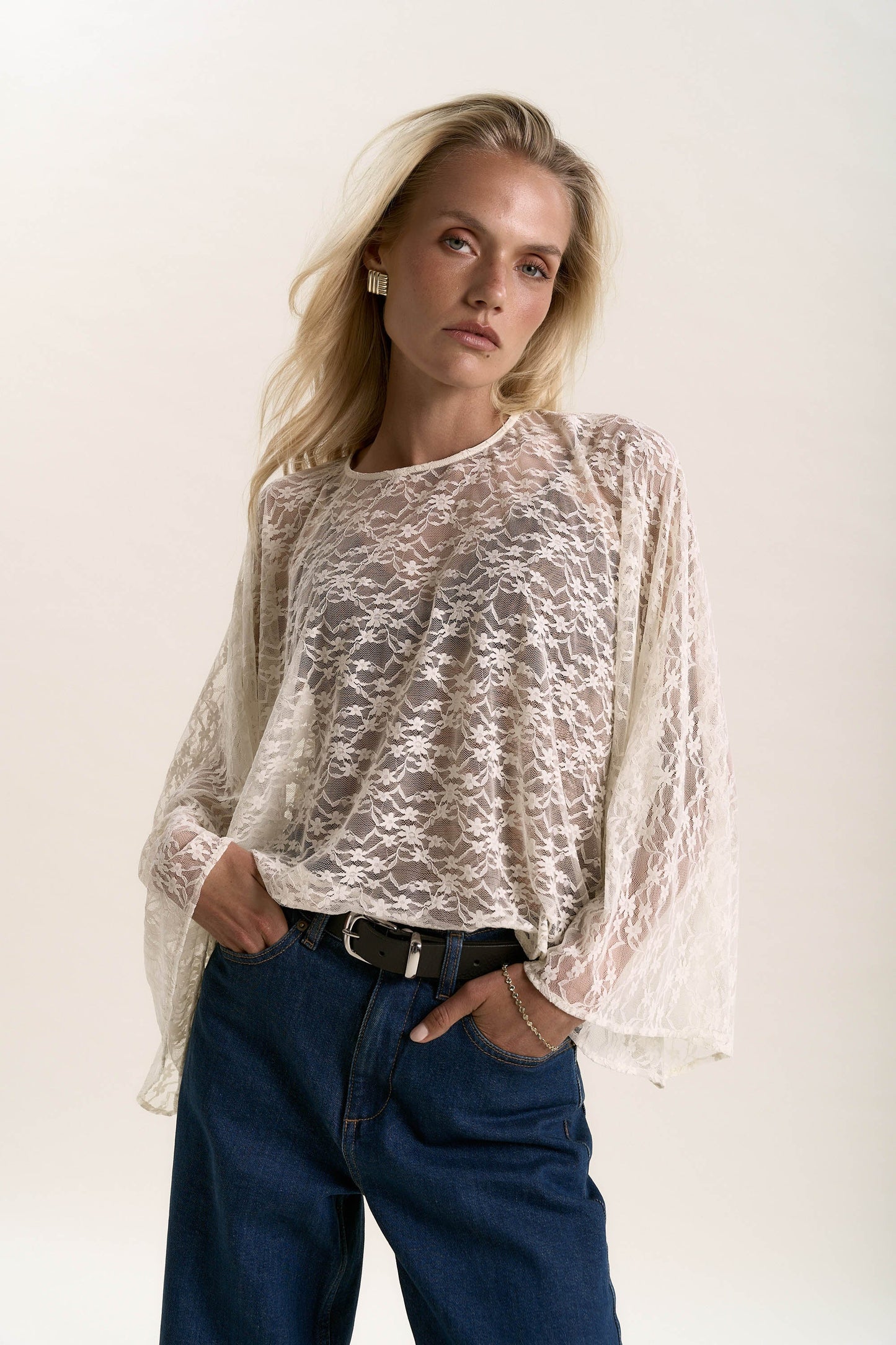Bianca Lace Detail Top
