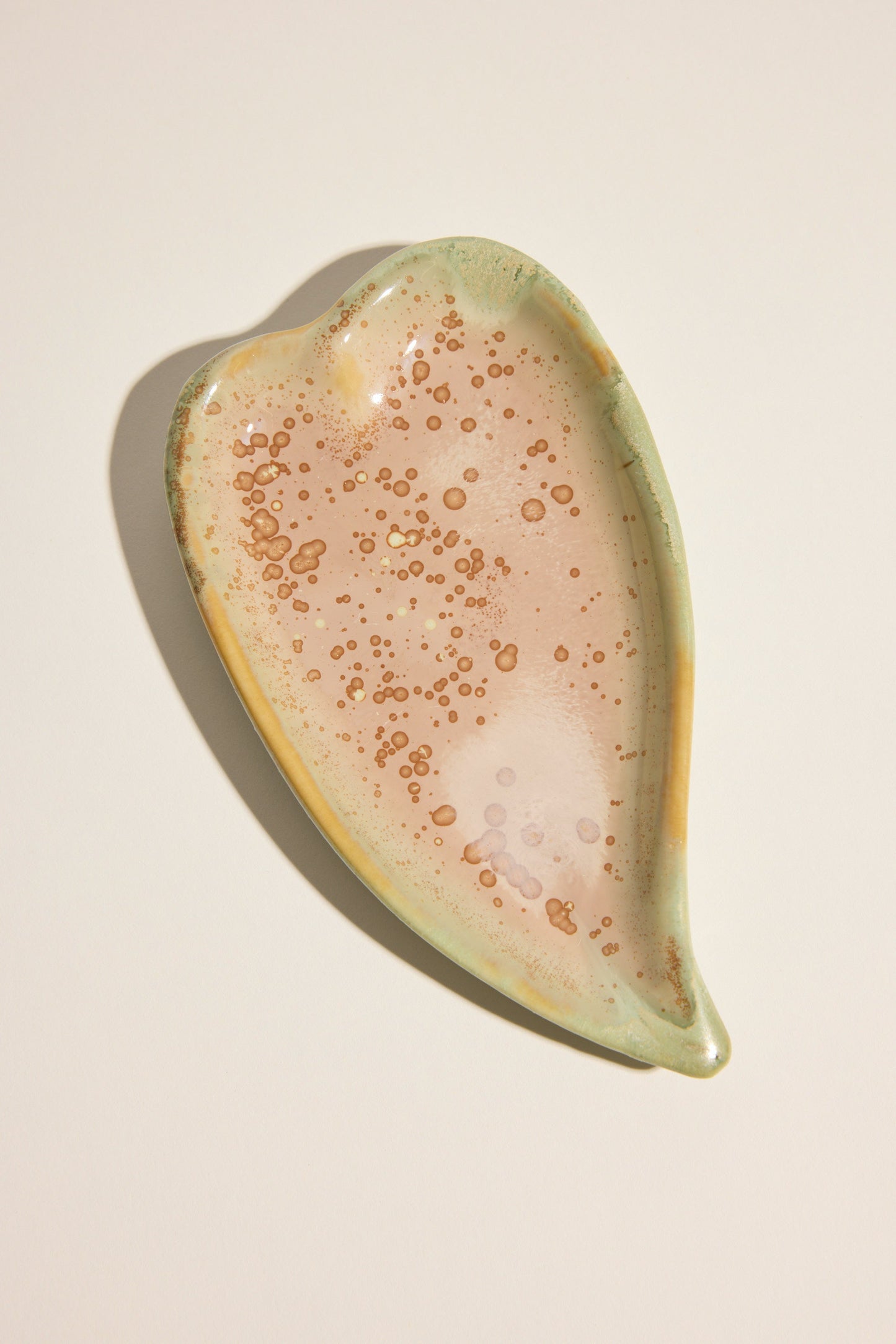 Pottery For The Planet Leaf Condiment Dish