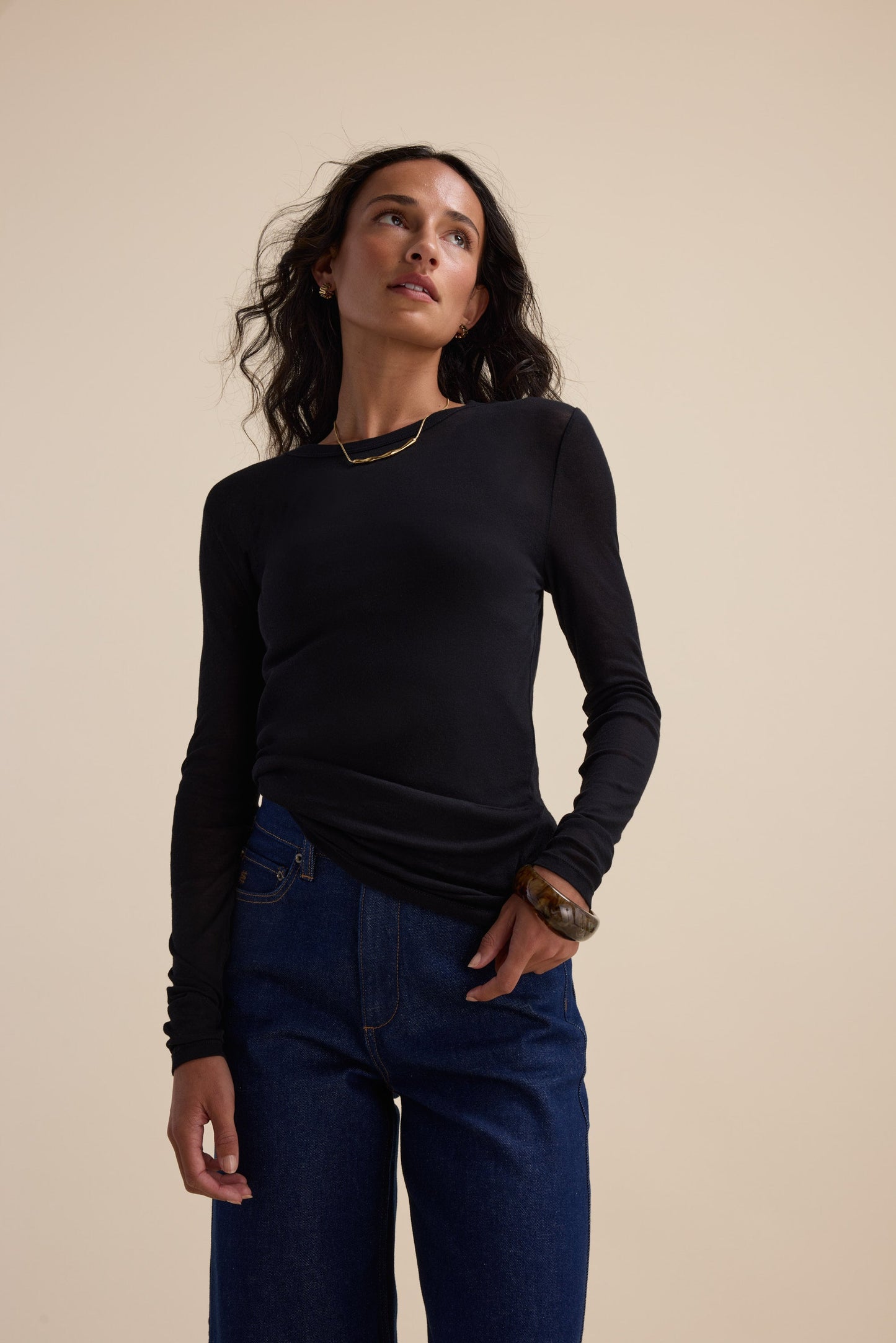 The Sheer Layering Crew Top