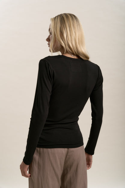 Elementary Basics Long Sleeve Rib Tee