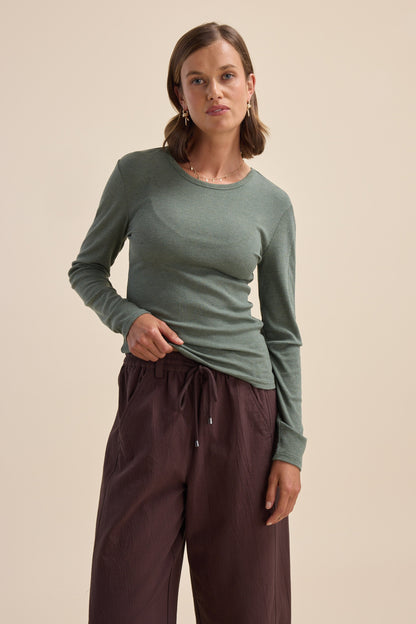 Elementary Basics Long Sleeve Rib Tee